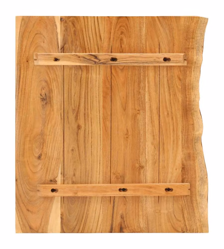 Piano per Vanità Bagno in Massello di Acacia 80x52x3,8 cm
