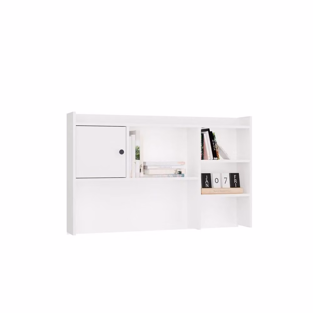 Rallunga per scrivania 120 cm BIANCA - Libreria a 1 anta per documenti