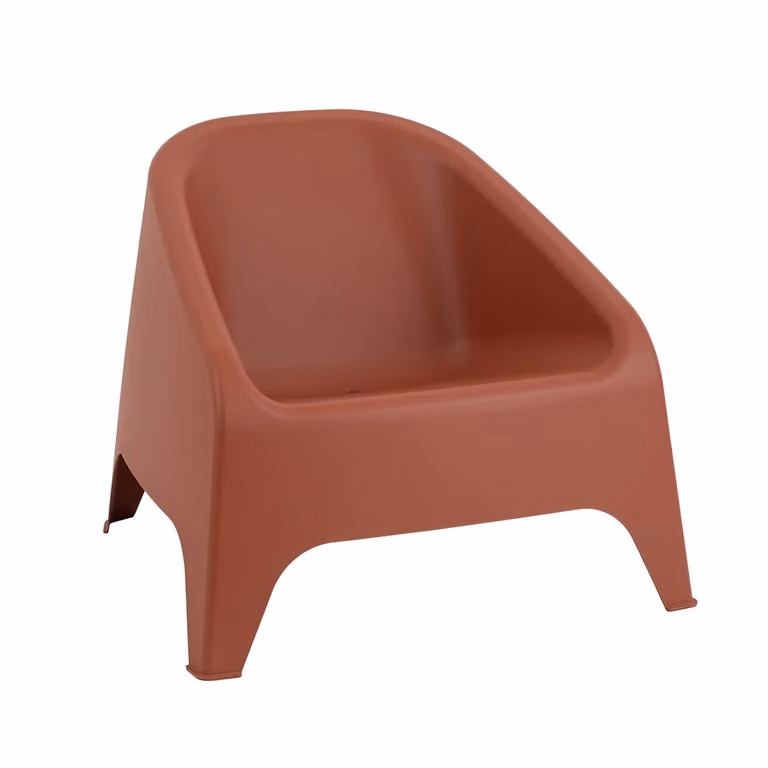 Poltrona Toomax Matera color terracotta arancione H 67 cm x L 75,5 cm x P 78,5 cm