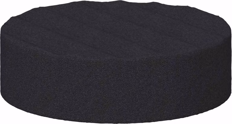 Pannelli per Piedi di Mobili 2 pcs Nero Ø 14 x 4 mm EVA