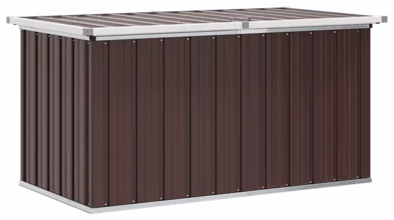 Baule da giardino marrone 129x67x65 cm