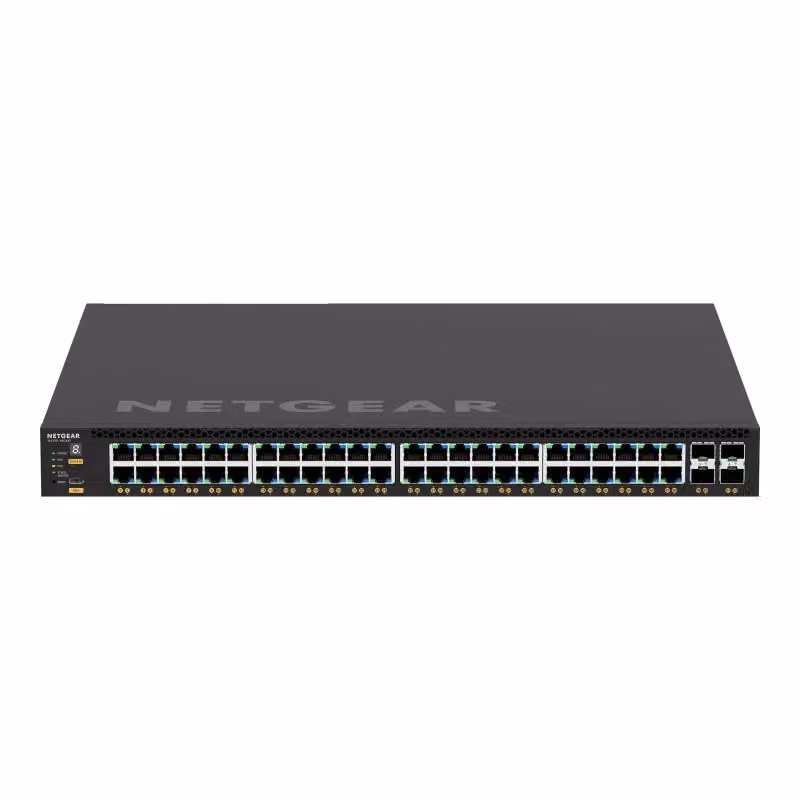 Switch di rete Netgear M4350 Series GSM4352 Managed L3 con 48 porte Gigabit Ethernet, 4 porte 10GBASE-X e supporto PoE+ Nero – 2