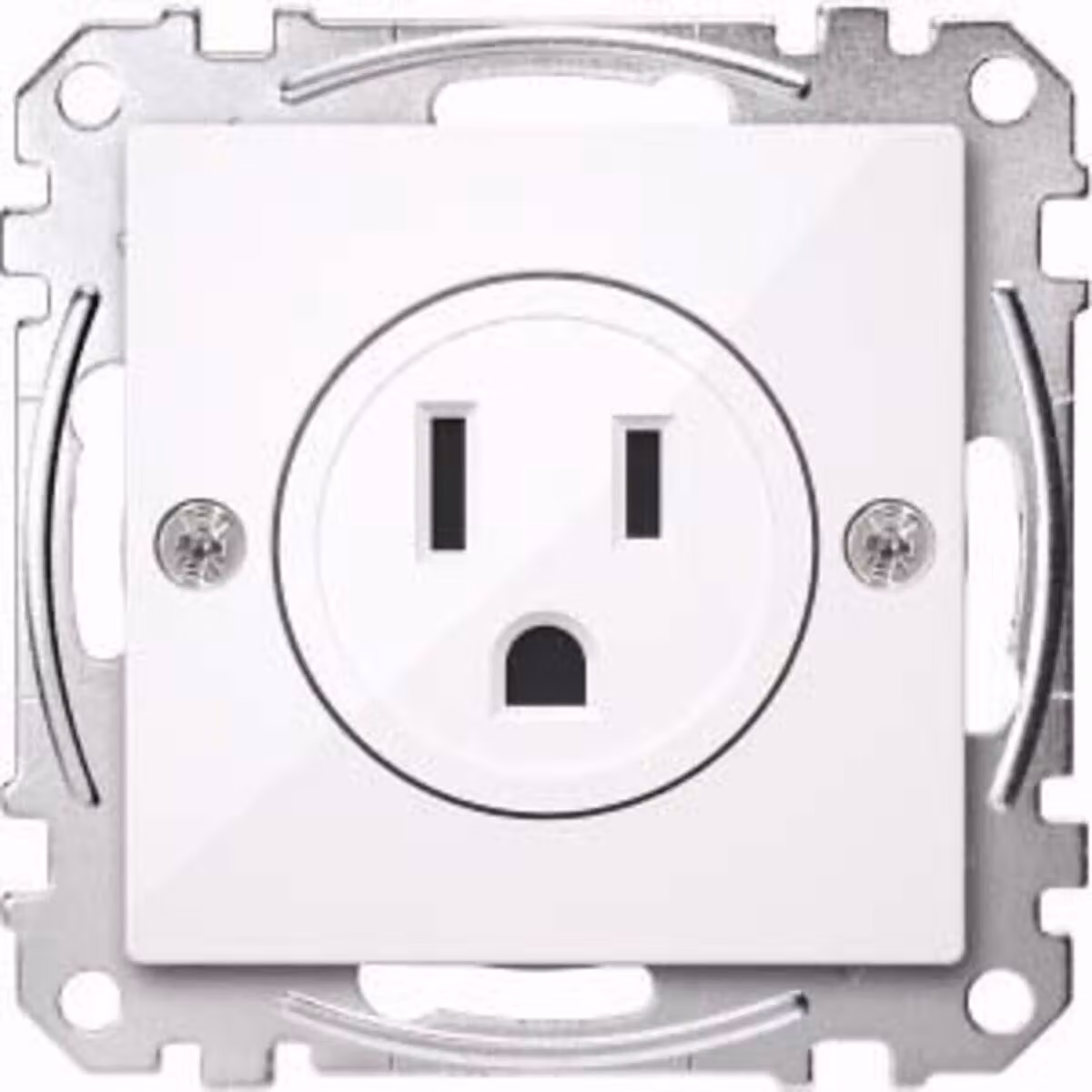 Adattatore per prese elettriche USA, 15 A, bianco lucido, sistema M
