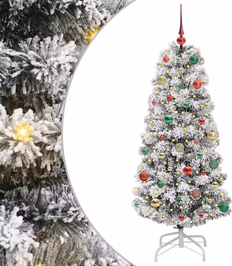 Albero di Natale Artificiale con Rami Pieghevoli 150 cm