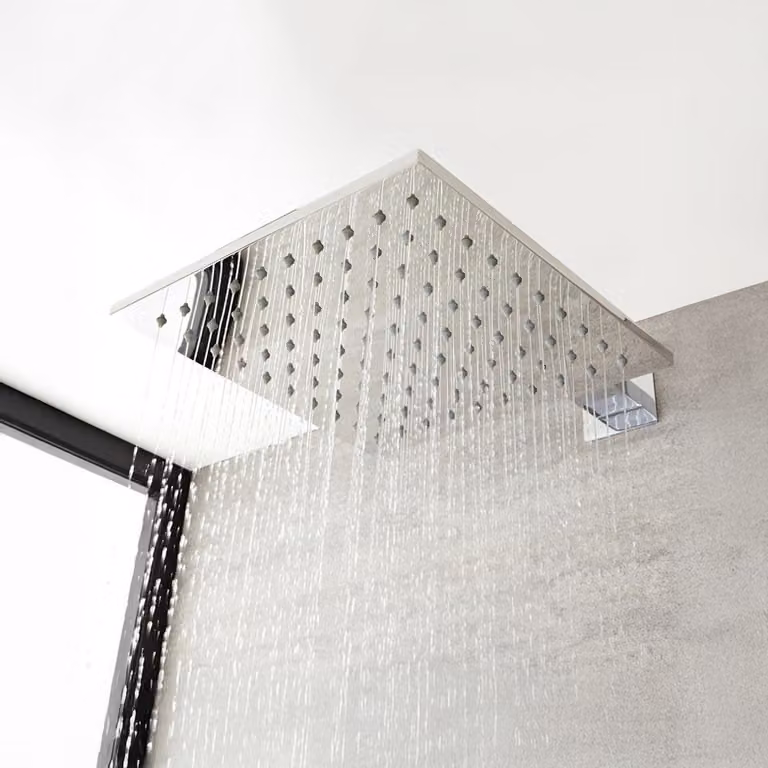 Soffione Doccia Quadrato Orientabile Ultrasottile da Parete 300 x 300mm - Arvo