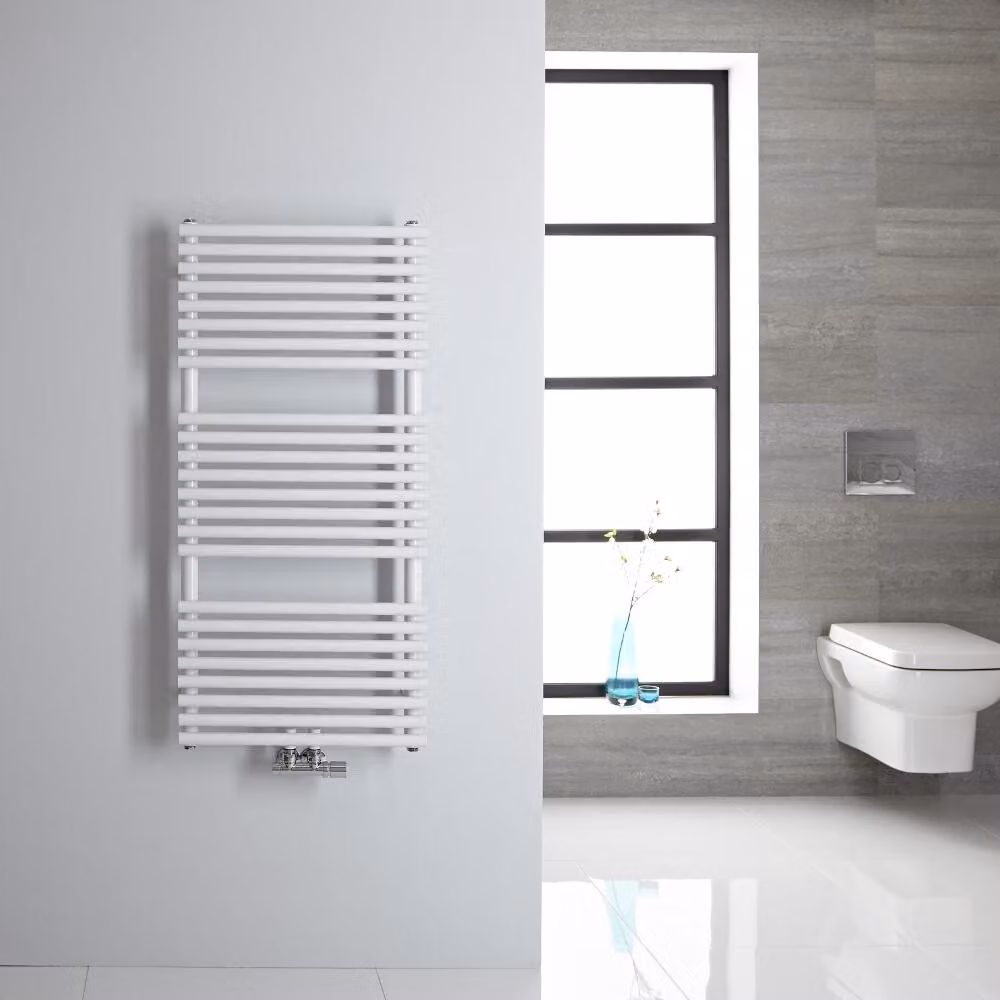Scaldasalviette - Attacchi Centrali - Bianco - 1065mm x 500mm - 334 Watt - Magera