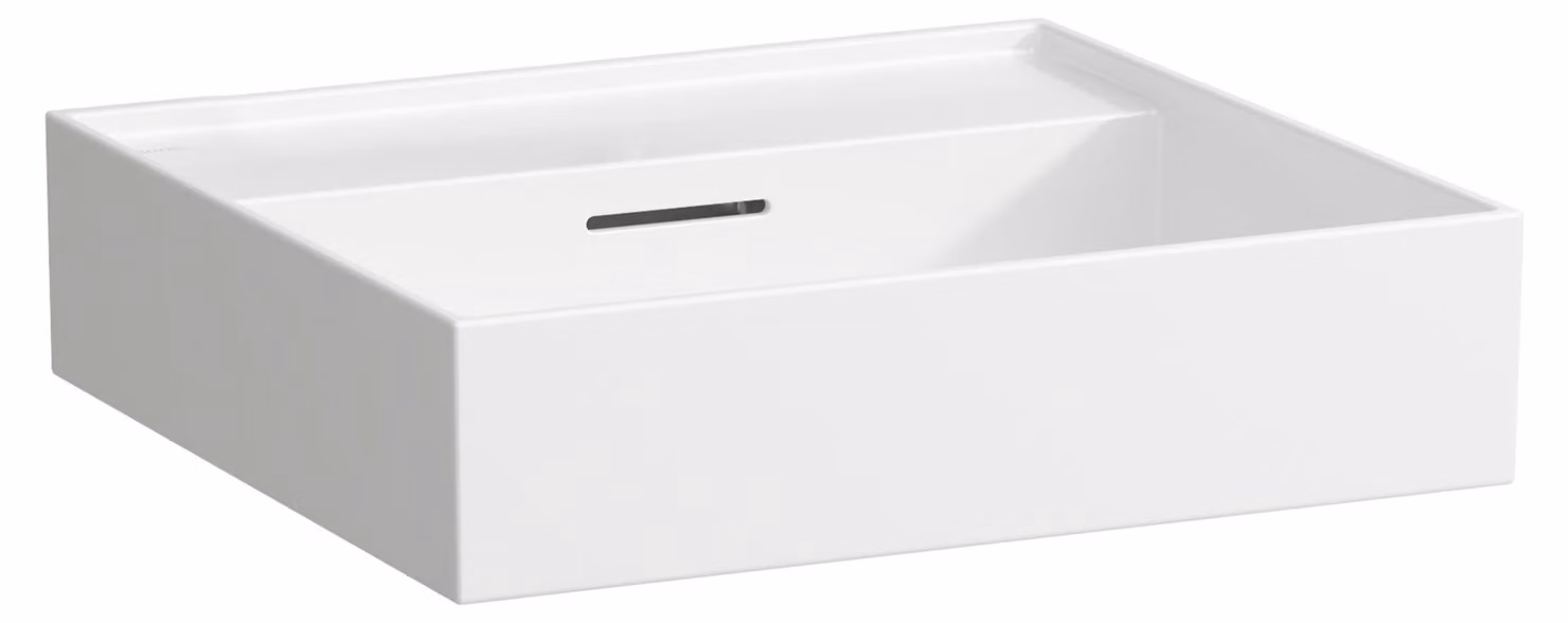 LAUFEN Kartell lavabo à poser sans trou pour robinet, avec trop-plein, 500x460mm, H8163324001091, H8163324001091