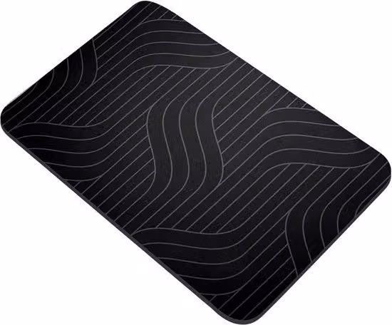 Tappetino da bagno in diatomite 40x60 cm nero