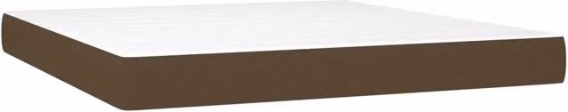 Materasso a Molle Insacchettate Rigidit¨¤ Media Marrone Scuro 160x200x20 cm
