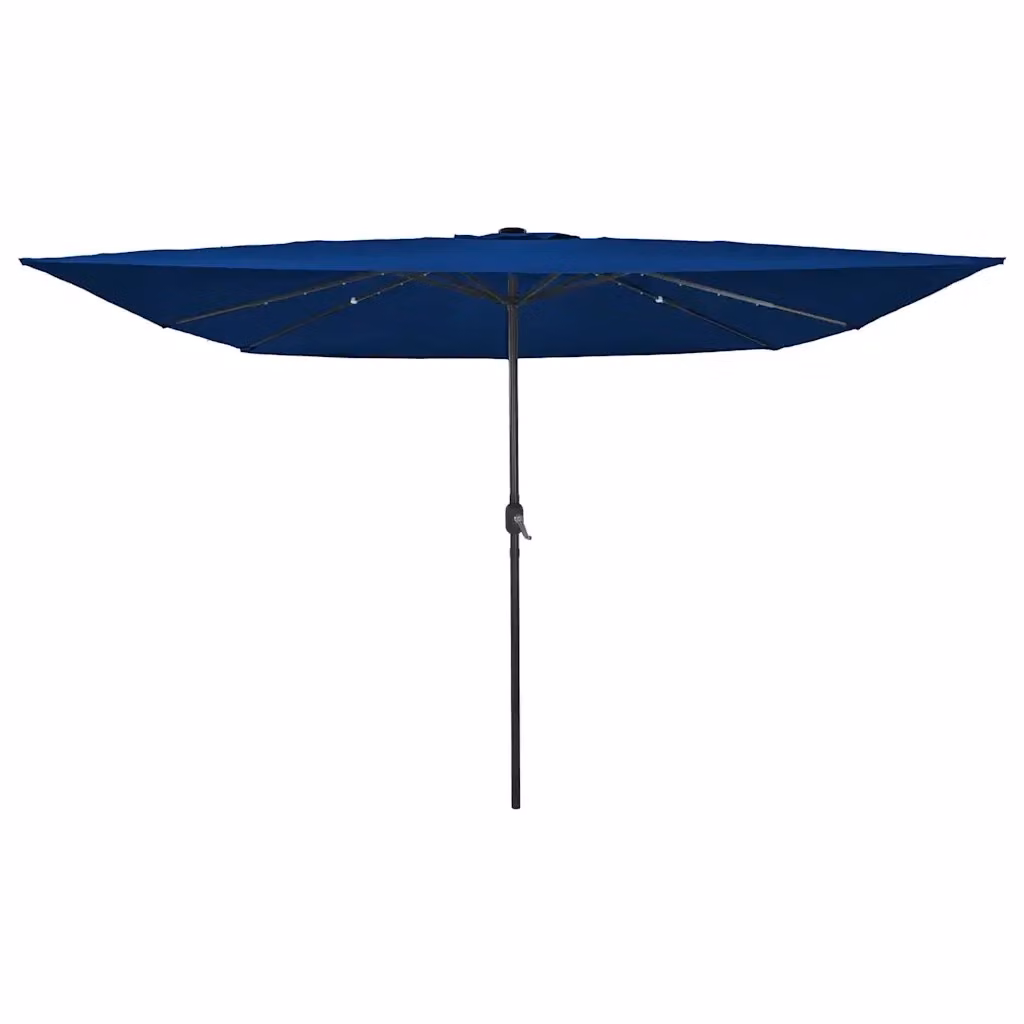 Ombrello parasole da giardino DESIGN IN azzurro in poliestere e acciaio L: 295 cm, P: 295 cm, H: 245 cm – 2