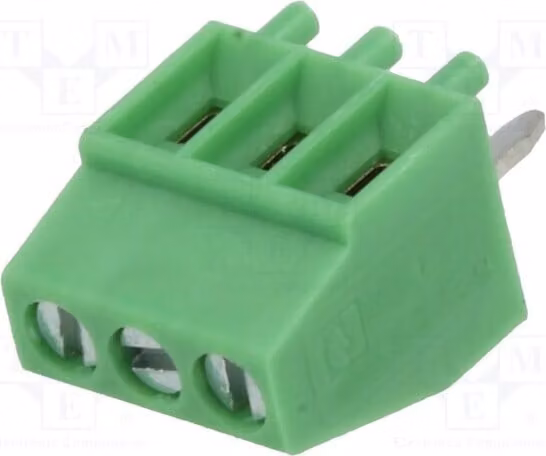 1x morsettiera con angolo di 90° 2,54 mm Vie: 3 MPT 0,5/ 3-2,54 1725669 Morsettiera