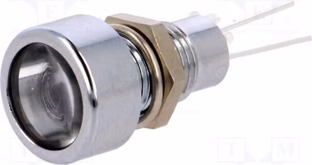 1 x Indicatore luminoso: LED, apertura: Ø 8,2 mm, grado di protezione IP67, modello SDML086, indicatore luminoso a LED piatto