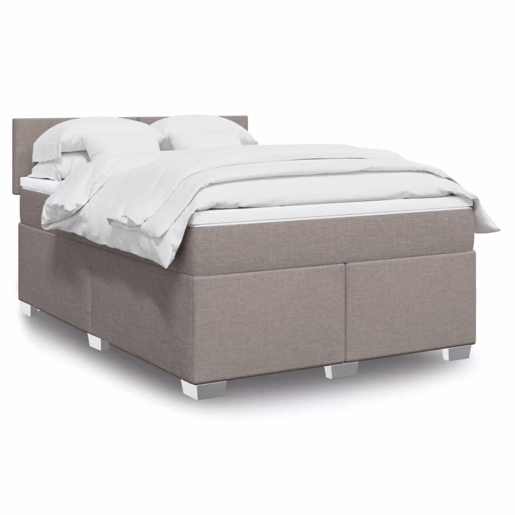 vidaXL Letto Ibrido con Giroletto a Molle e Materasso in Tessuto, Struttura in Legno di Pino, L/P/H: 140 x 200 cm