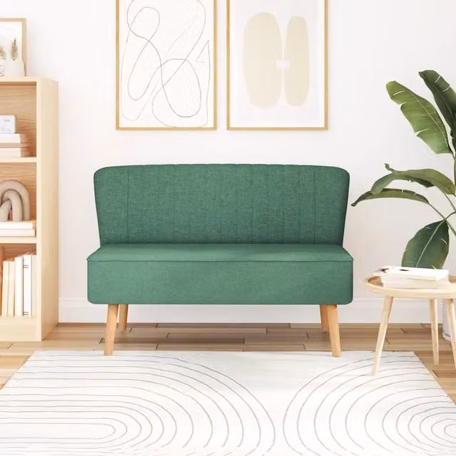 Divano in Stoffa 117x55,5x77 cm Verde 244073
