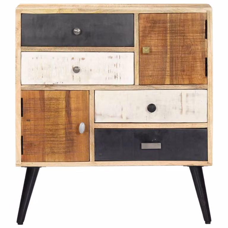 Credenza 70x30x78 cm in Legno Massello di Mango