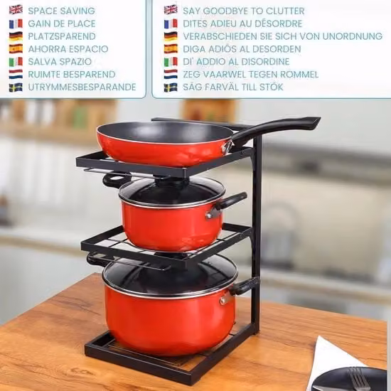 Organizzatore di rack e pannello di stoccaggio in metallo Keeeper colore nero