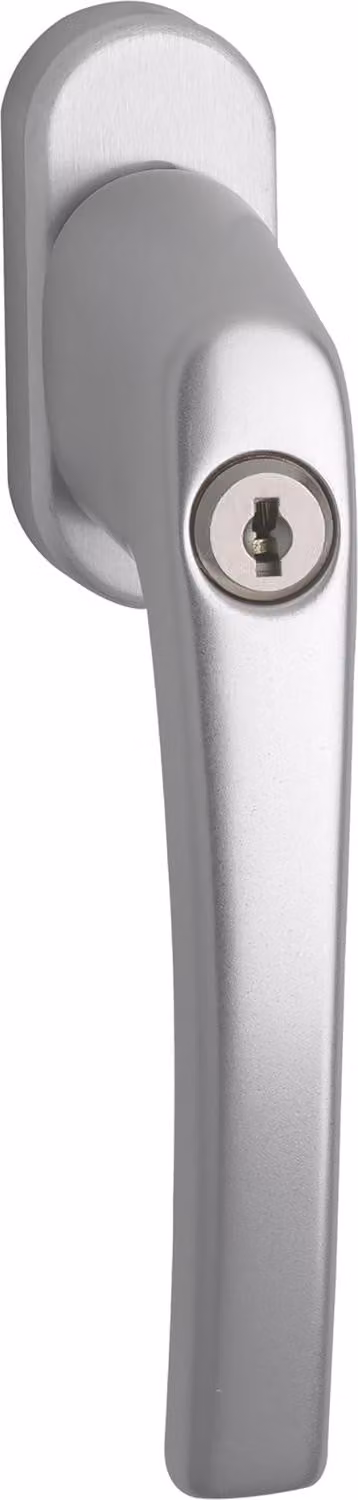 ROTO maniglia per finestre ROTOLINE - cilindro di chiusura, 40 Nm, alluminio anodizzato argento