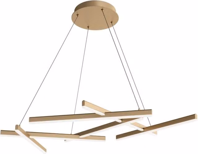 Lampada a sospensione LED Maytoni Line MOD016PL in metallo oro/ottone con altezza regolabile
