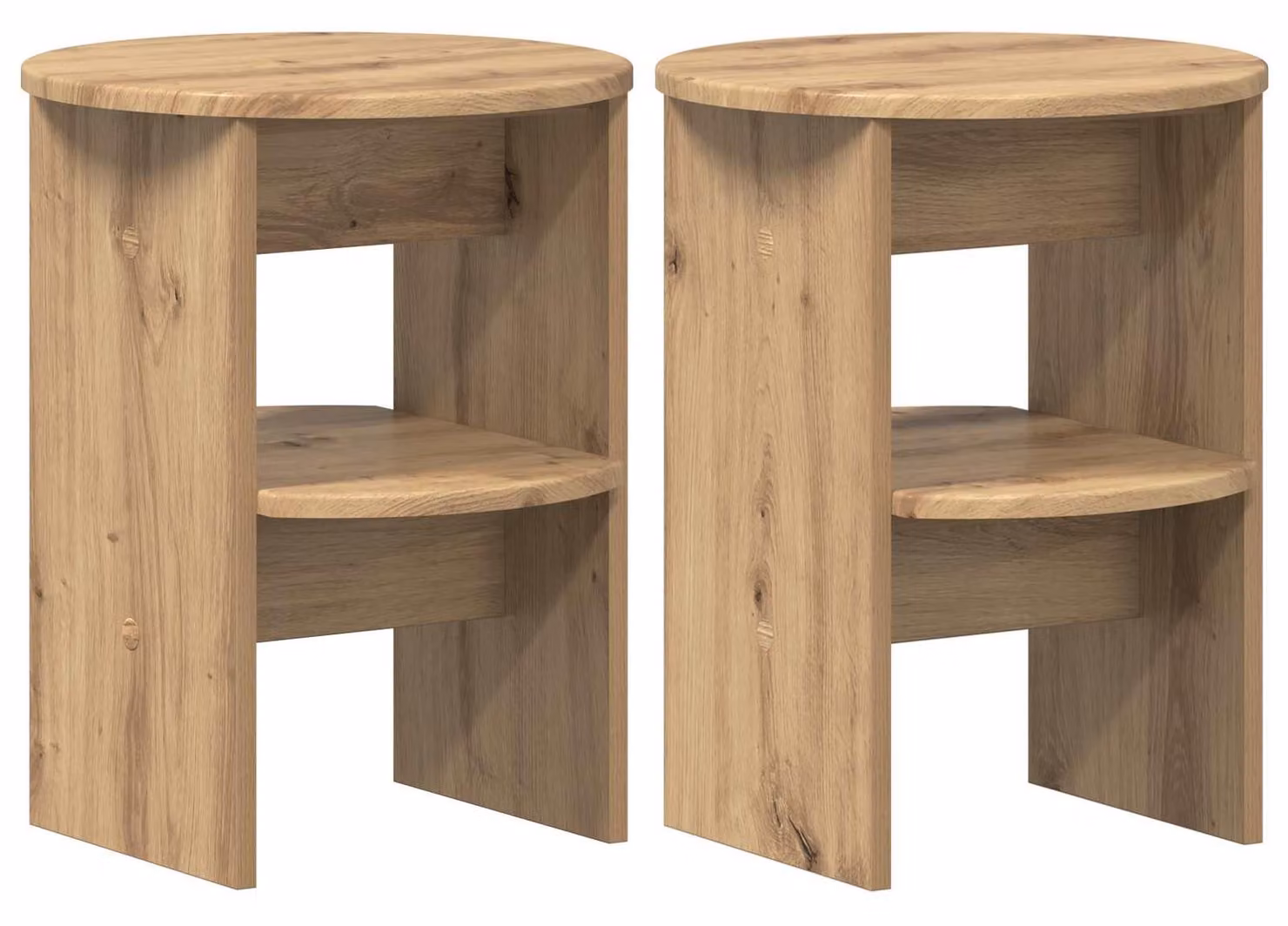 Mobile laterale 2 pcs Rovere Artigianale Ø40 x 50 cm