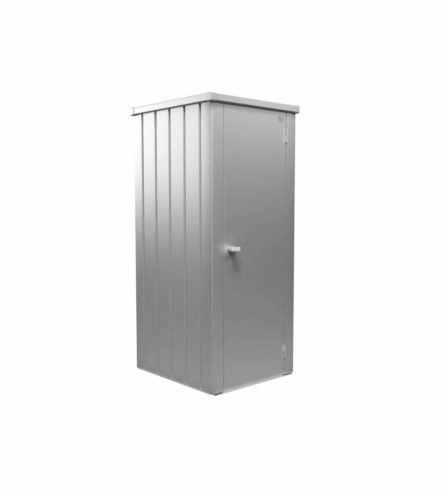 Biohort Armadio da Esterno Julia L High Argento Metallizzato 180 cm