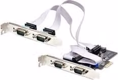 Scheda di espansione Startech.Com RS232 PCI Express a 4 porte PS74ADF bianca