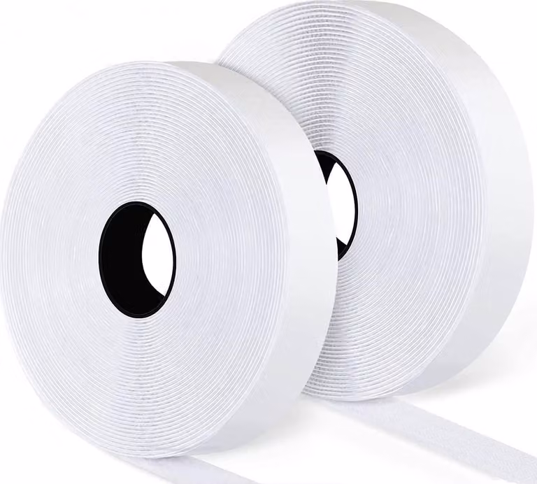 INF Velcro con nastro autoadesivo Bianco 2 cm / 8 m