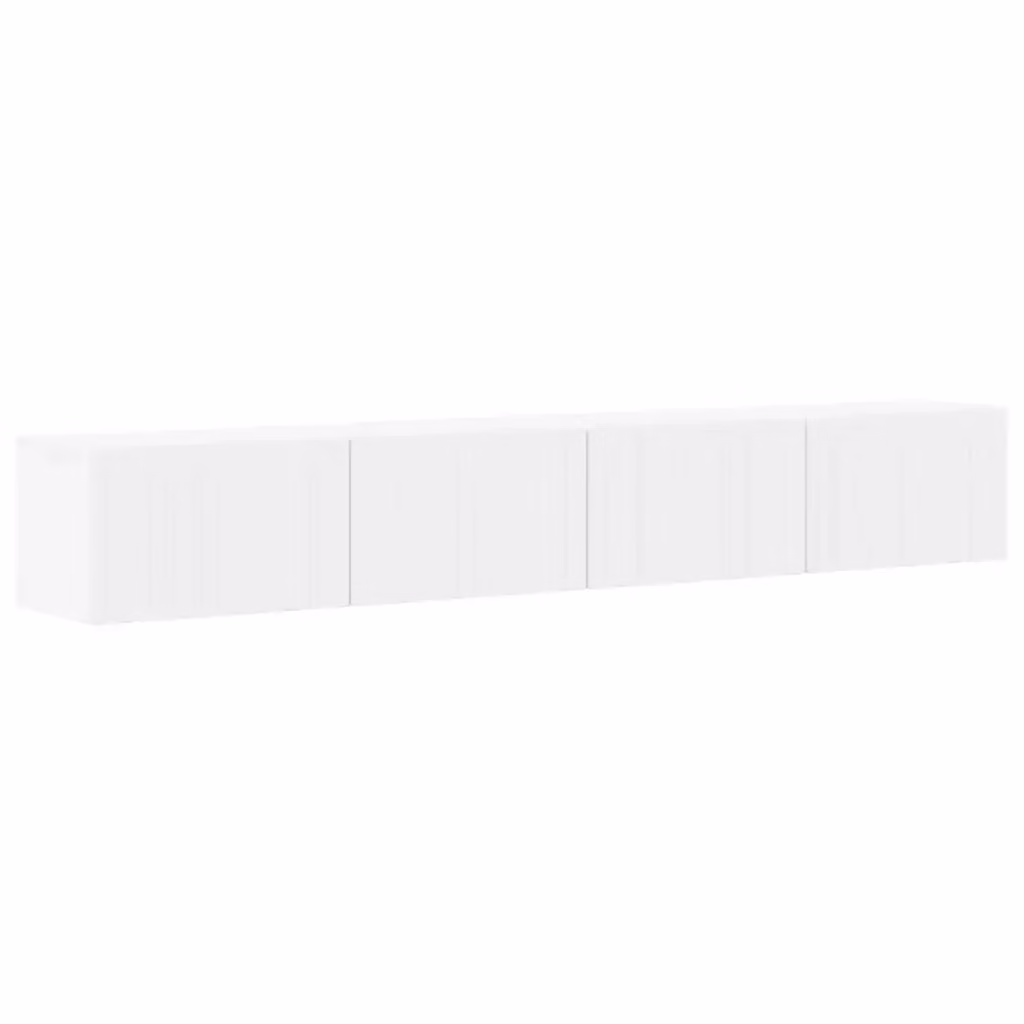 Set di 2 mobili TV da parete vidaXL bianchi in stile moderno L: 60 cm, P: 31 cm, H: 29,5 cm – 2