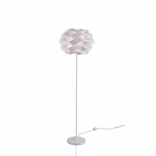 Piantana Moderna Polilux ® Bianco E Metallo 1 Luce E27
