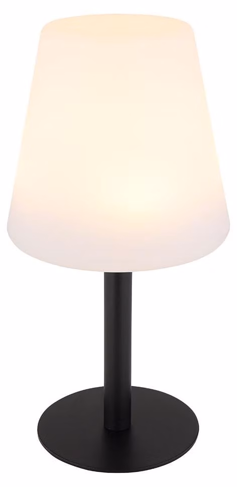 Lampada da tavolo solare a LED RGB, nera, bianca, con cambio di colore, altezza 30 cm
