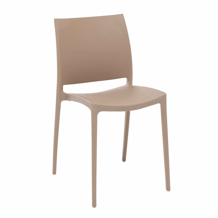 Sedia da giardino Vestiamo Casa Giardino in polipropilene beige con protezione UV H 78,5 x L 49 x P 38 cm