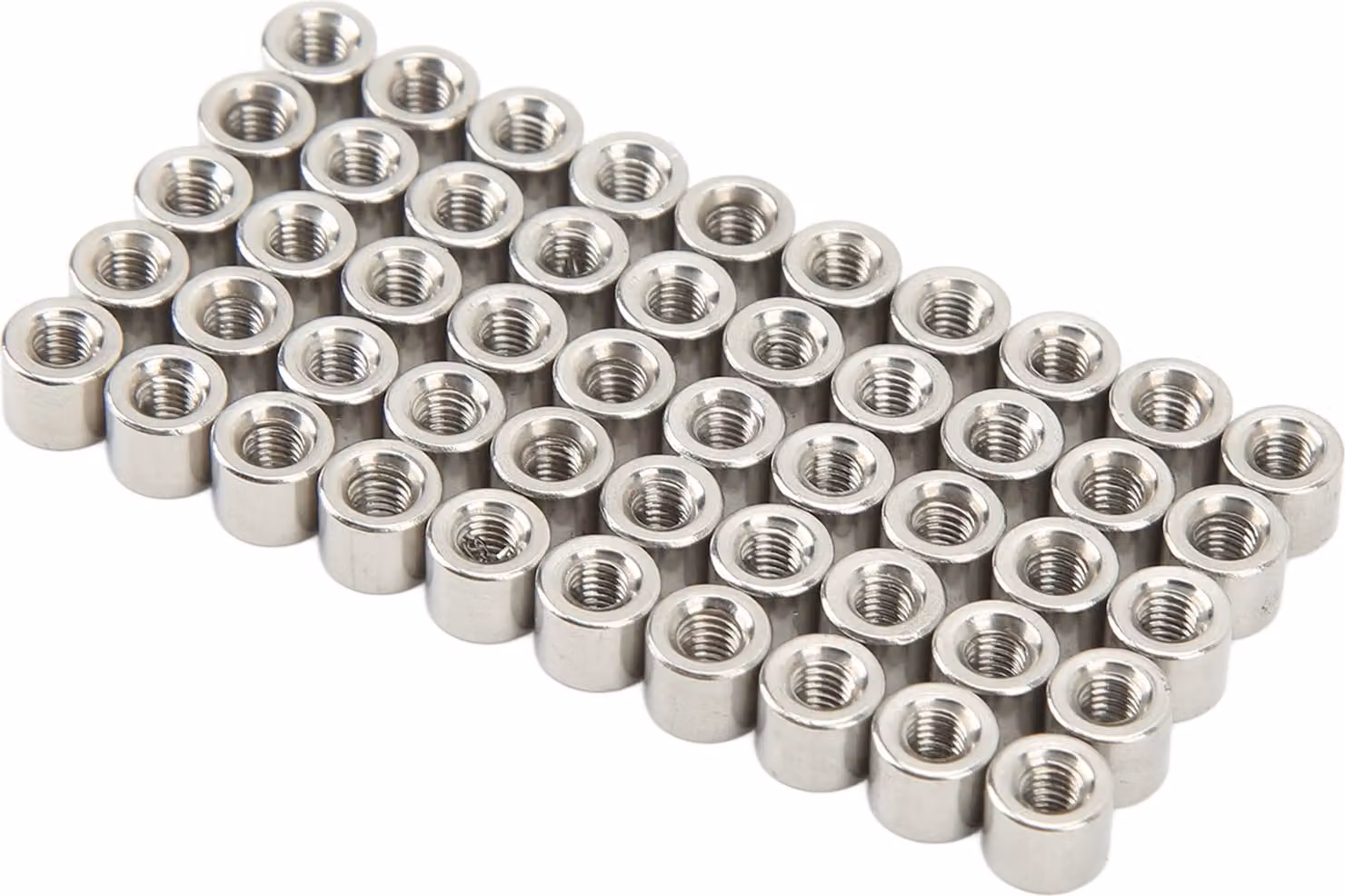 Set di dadi di accoppiamento, dado di accoppiamento rotondo, dado di accoppiamento del filetto femminile, dado di accoppiamento cilindrico, dado di accoppiamento in acciaio inox, dado di accoppiamento del filetto M3