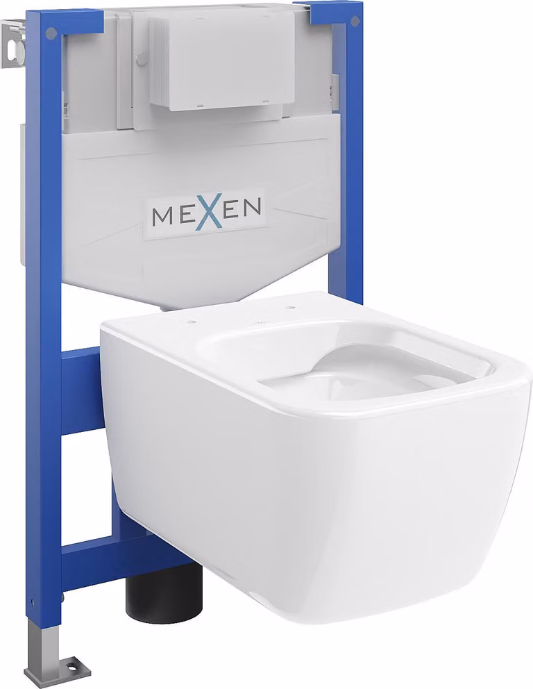 Mexen set da incasso WC telaio Fenix XS-F con vaso WC Stella, bianco lucido - 6803368XX00