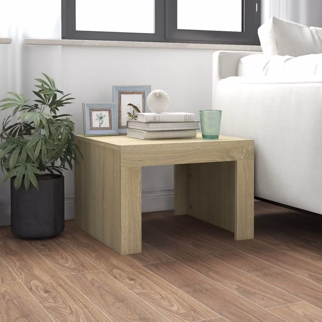 Maison Exclusive - Tavolino Sonoma in rovere 50x50x35 cm Materiale ligneo