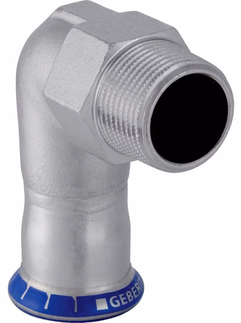 Geberit 33838 Angolo di transizione in acciaio inox Mapress