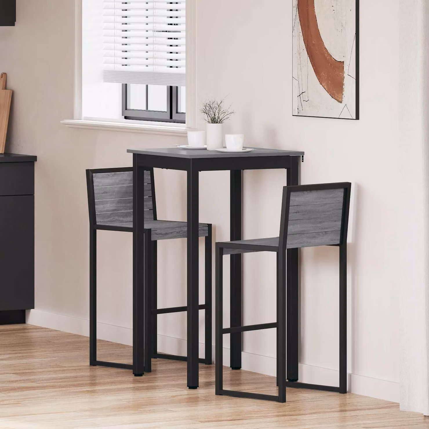 Maison Exclusive - Tavolino in legno composito, forma quadrata