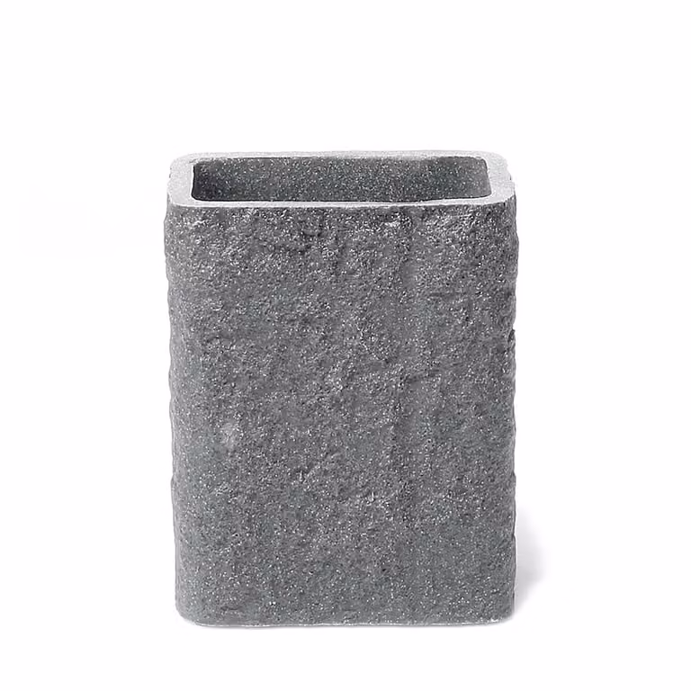 Portaspazzolini d'appoggio in resina e sabbia AR98 Gedy serie ARIES Grigio
