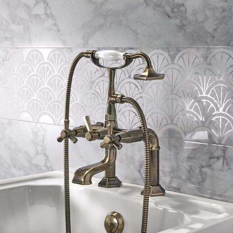 Miscelatore Vasca da Bagno - Ottone Spazzolato