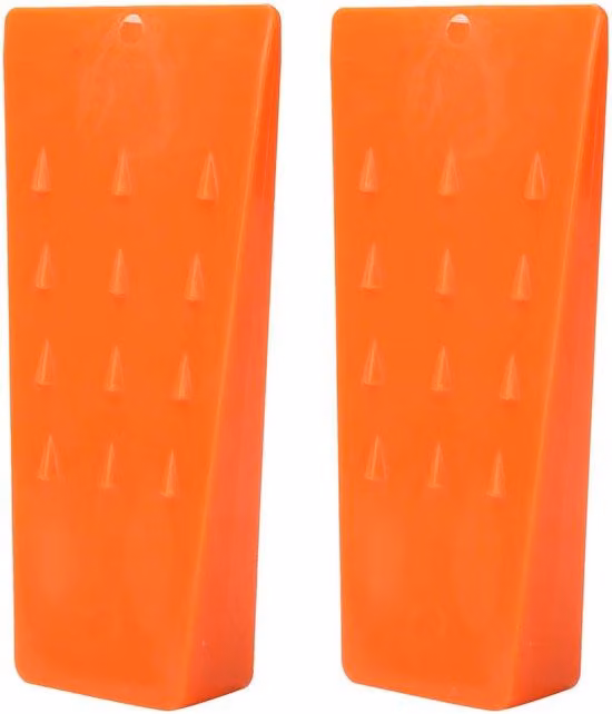 Set di mole abrasive in plastica, 2 pezzi - 14,2 x 7 x 2,5 cm - 256 g - Colore: nero