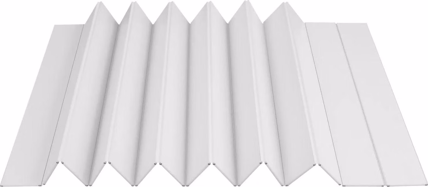 Coprivasca, design pieghevole, materiale PVC, forma rettangolare, grigio chiaro