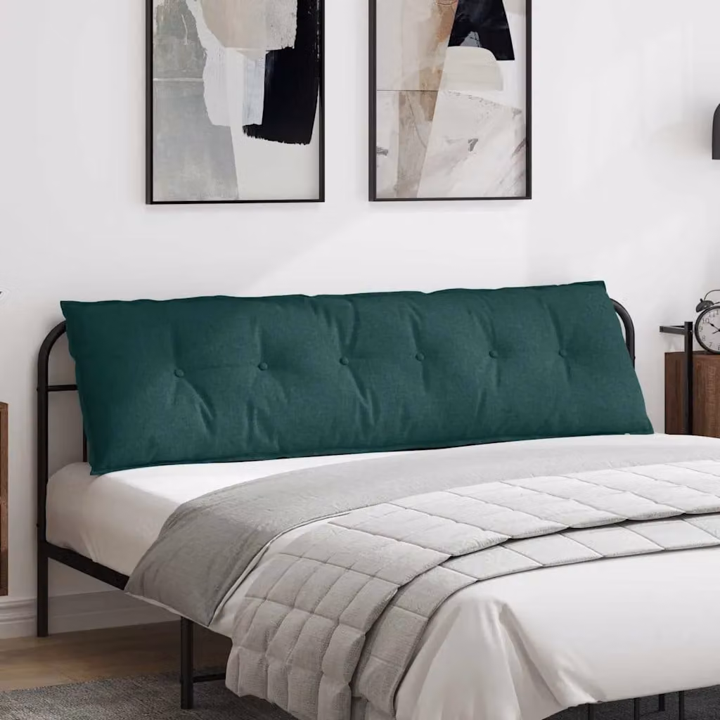 vidaXL Cuscino per Schiena Verde con Rivestimento in Poliestere L: 180 cm, P: 50 cm, H: 19 cm