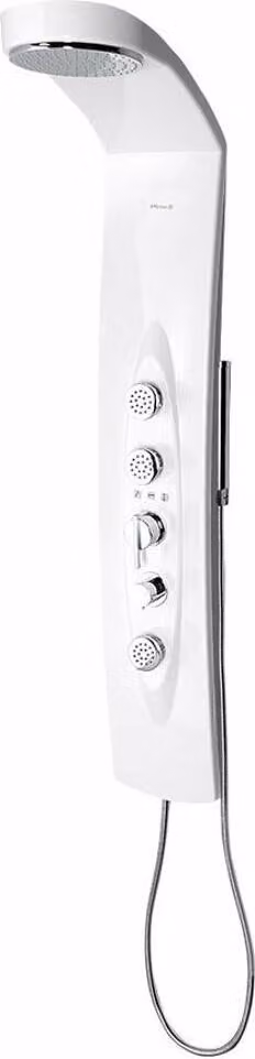Pannello doccia MOLA 210x1300mm con miscelatore termostatico, montaggio a parete
