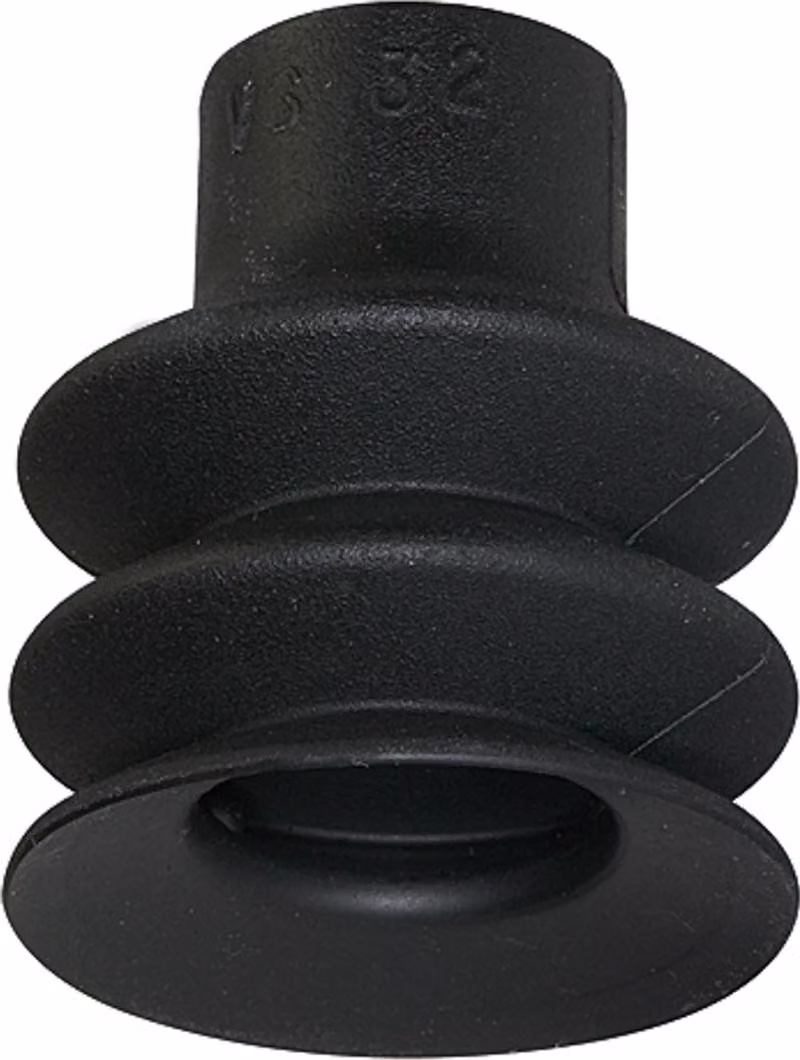 Ventosa a soffietto Riegler, rotonda 2,5 pieghe, materiale NBR, "FG", Ã˜ 25 mm