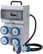 Quadro di distribuzione FANTON 4P CEE 220V IP65 bianco