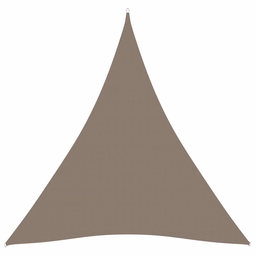 The Living Store Tenda da sole in tessuto Oxford triangolare 4,5x4,5x4,5 m Taupe
