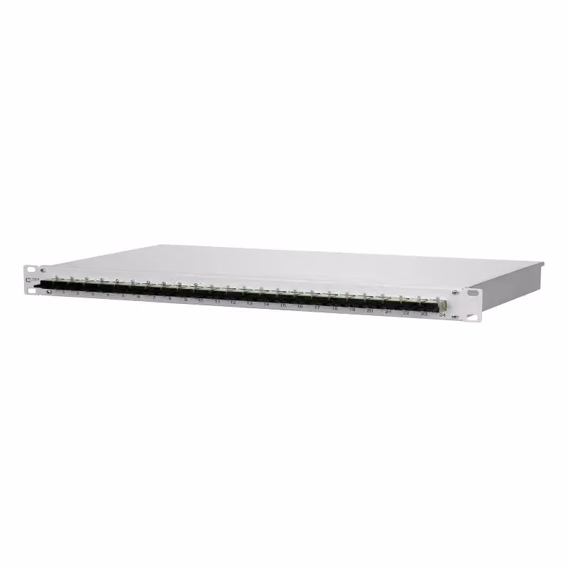 Metz Connect OpDAT fix pannello di permutazione VIK 24xE2000-D APC (verde), OS2, grigio 1502505F24-E
