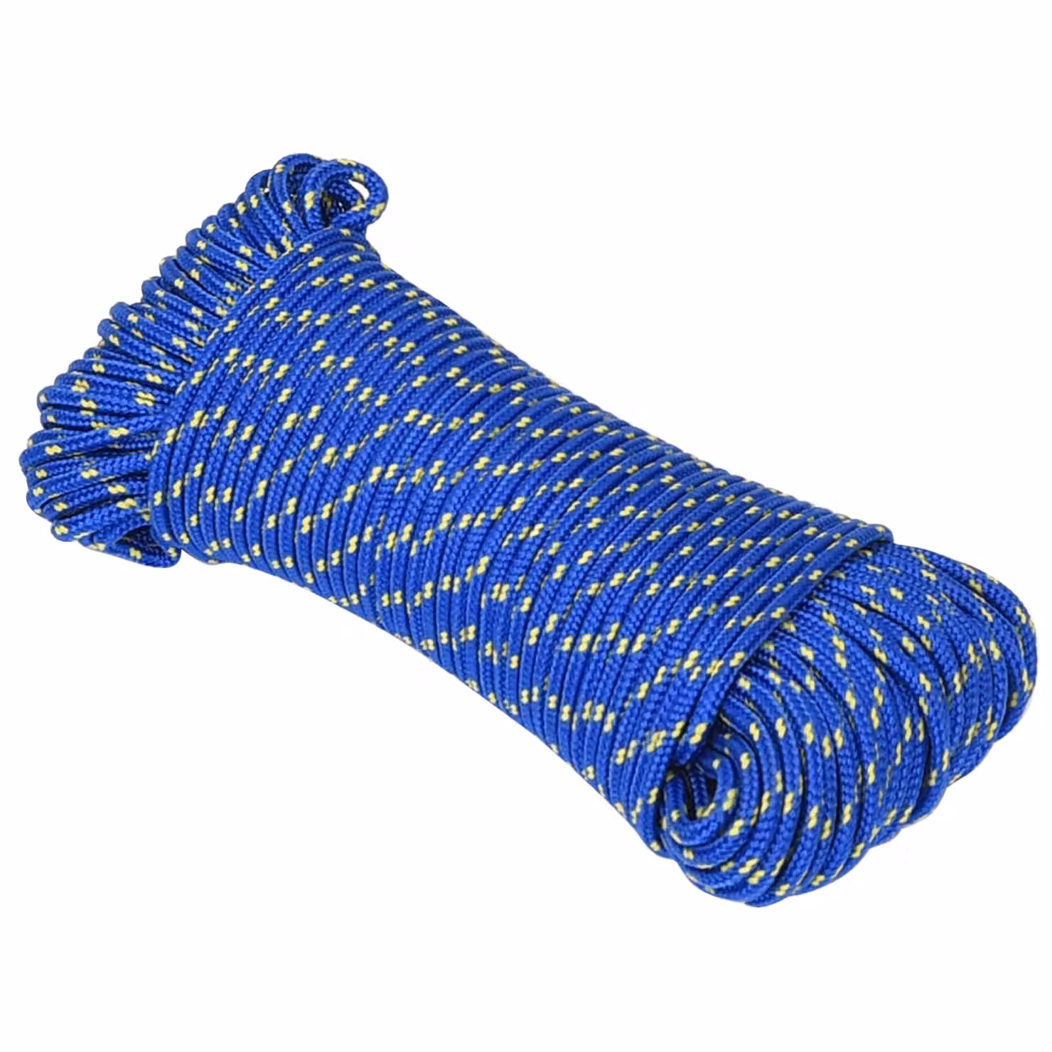 Corda multiuso vidaXL in plastica blu, diametro 4 mm, lunghezza 25 m, carico massimo 105 kg