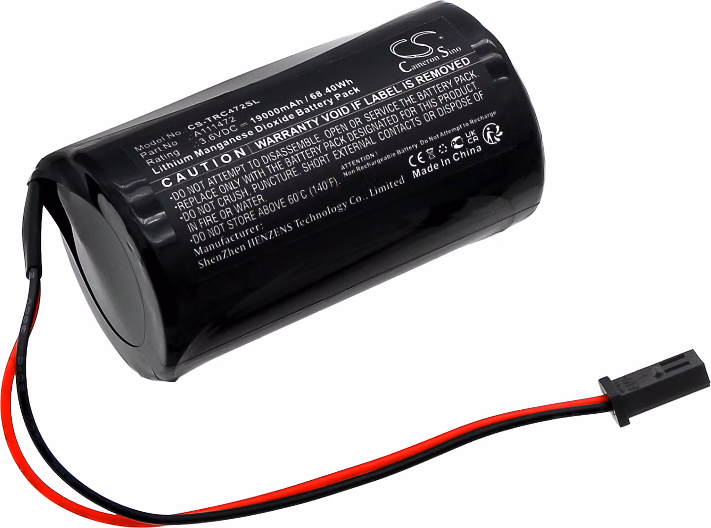 TECHTEK Batteria compatibile con [Itron Corus] Gas Volume Vonverter sostituisce A111472