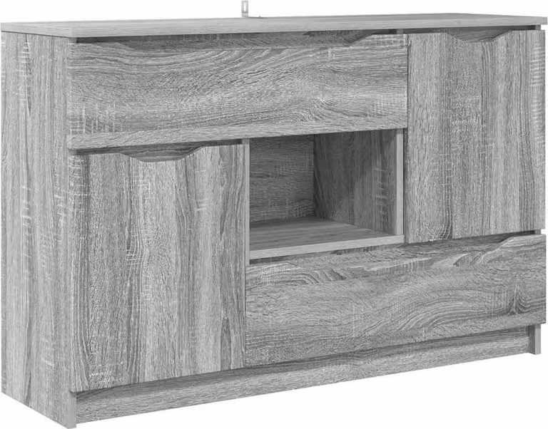 Credenza Grigio Sonoma 100 x 30 x 65,6 Legno multistrato
