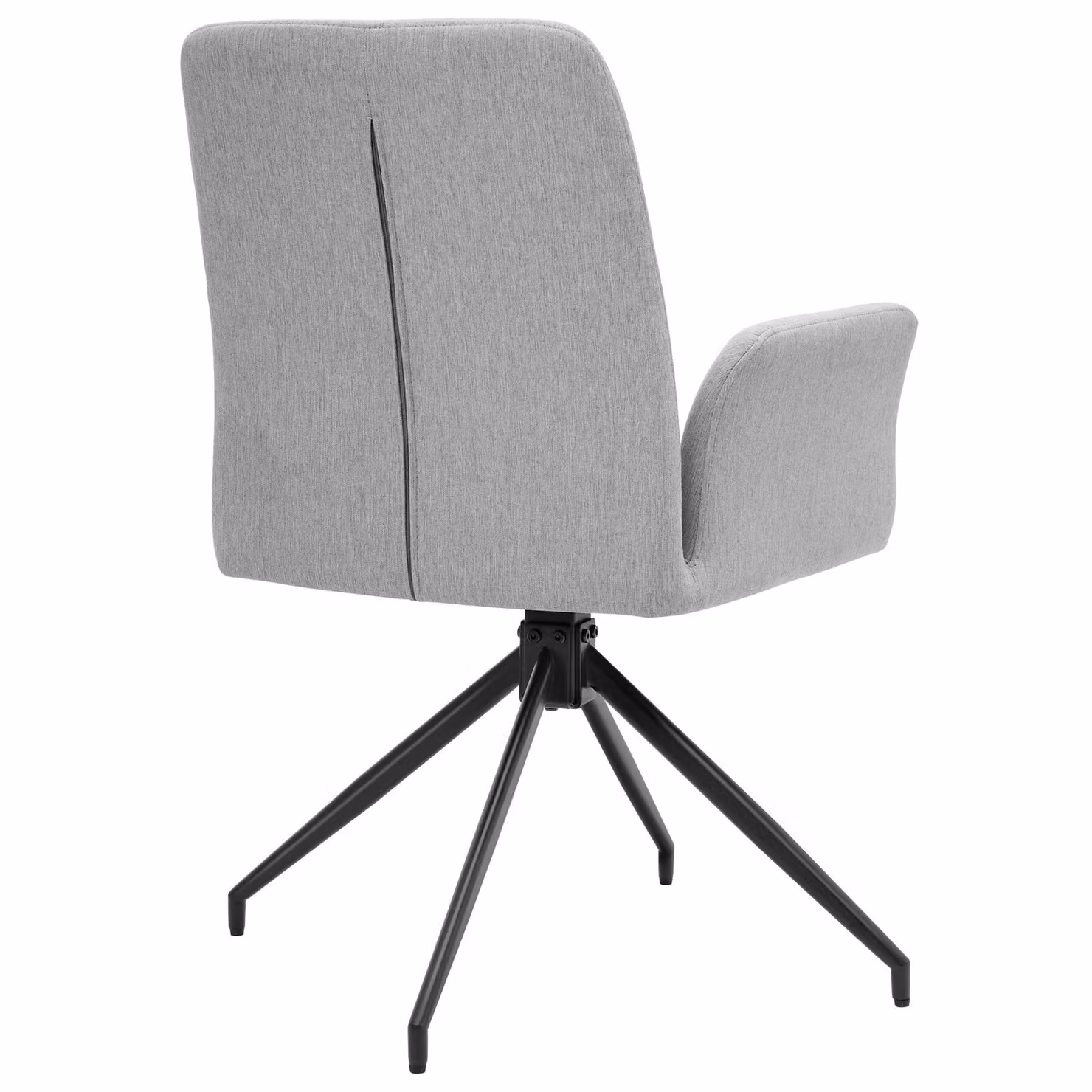 Set di 6 sedie girevoli con braccioli Daya TecTake GmbH, grigio, imbottite in tessuto – 1