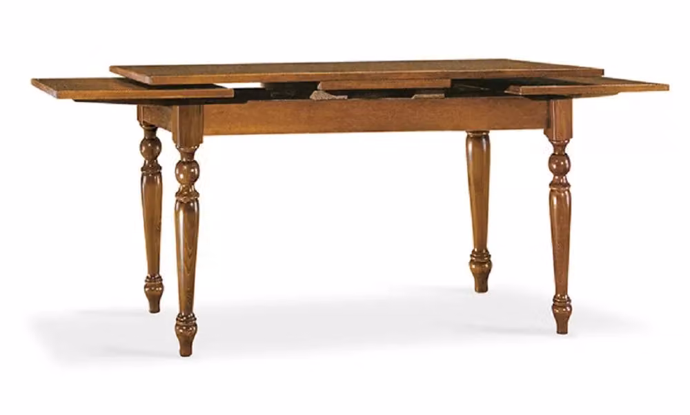 Tavolo allungabile in legno massello di noce Mobili 2G L/P/H: 140 x 85 x 78 cm